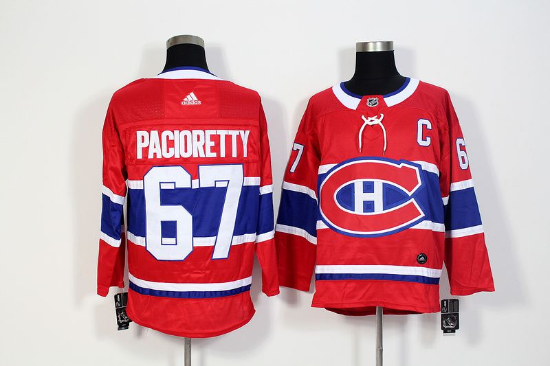 Men Montreal Canadiens #67 Pacioretty Red Hockey Stitched Adidas NHL Jerseys